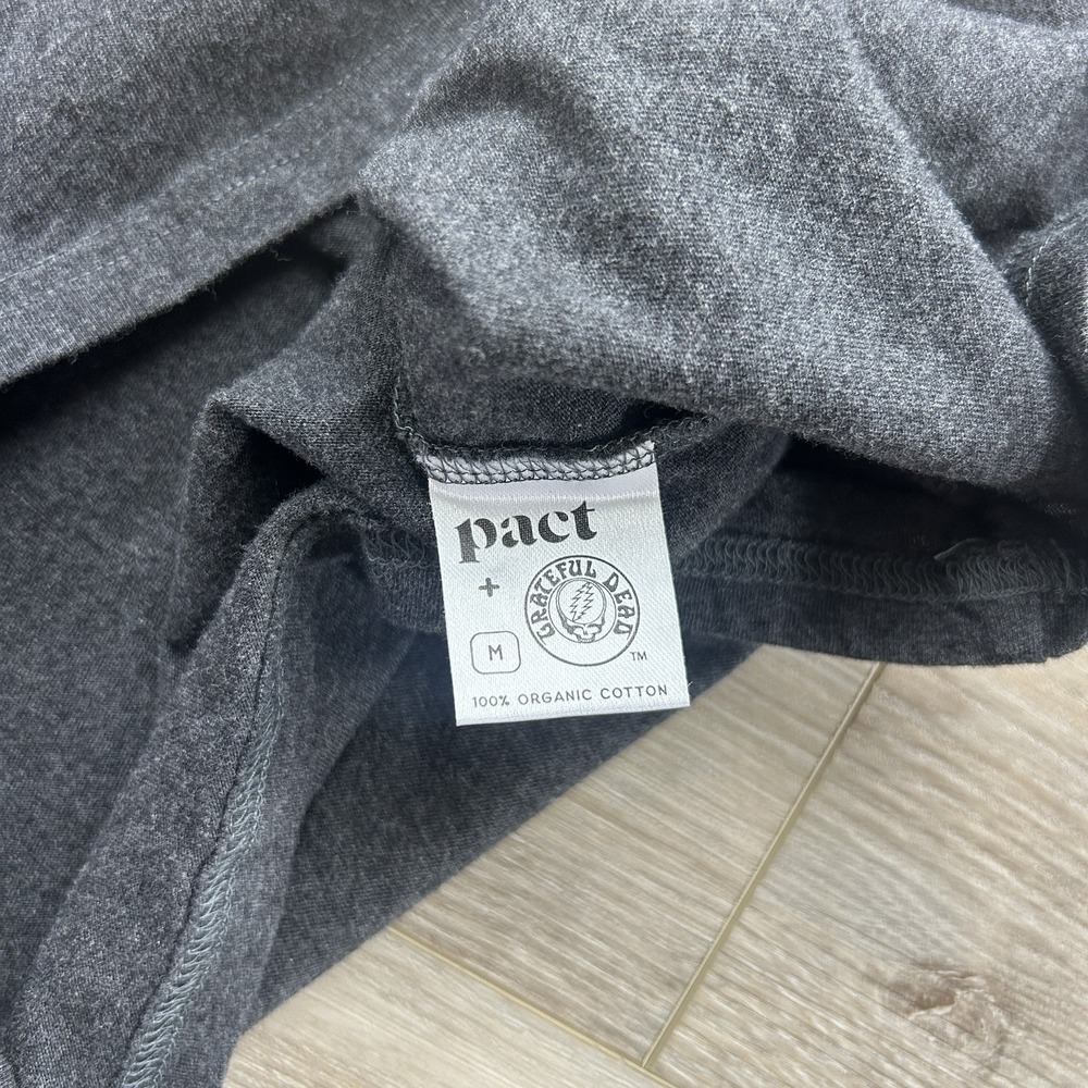 PACT Mens Medium Fillmore Charcoal Heather Grateful Dead X Graphic Tshirt - Picture 5 of 10